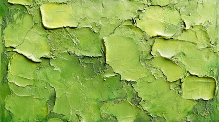 Aufkleber - Textured green abstract painting with thick paint layers and visible brush strokes, ideal for background and design needs, Copy Space available