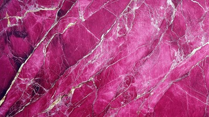 Poster - Polished burgundy marble texture with golden veining detailed close-up background with Copy Space