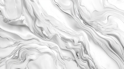 Poster - Abstract white marble texture with fluid lines and gentle waves suitable for backgrounds and modern design elements Copy Space