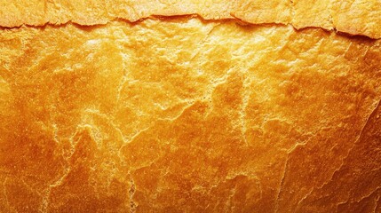 Aufkleber - Golden brown crust texture of freshly baked bread loaf with smooth surface and empty space for text in warm kitchen setting.