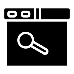 Poster - Website Seo Web Glyph Icon
