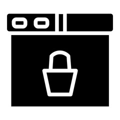 Poster - Website Seo Web Glyph Icon