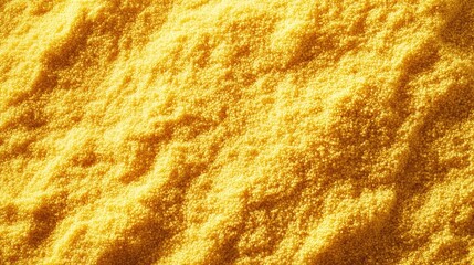 Aufkleber - Golden Millet Grain Texture Close Up in Vibrant Yellow with Smooth Surface and Copy Space Ideal for Food Backgrounds or Nutritional Concepts