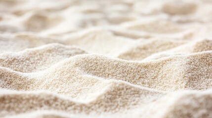 Aufkleber - Close up view of soft golden sand dunes in a desert landscape with subtle texture patterns and minimalistic empty space for text inclusion