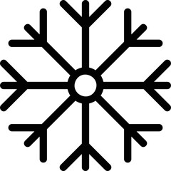 Wall Mural - Simple vector icon snowflake
