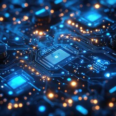Poster - A detailed view of a computer's internal components
