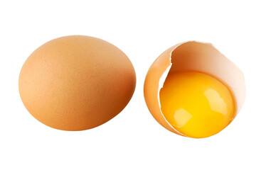 Wall Mural - Egg isolated on transparent background. Png format