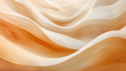 Aufkleber - A swirl of soft, overlapping gradients in warm earth tones, mimicking flowing sand