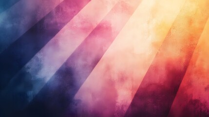Aufkleber - Soft beams of glowing light filtering through translucent layers of pastel gradients