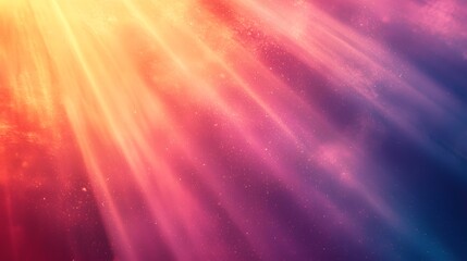Aufkleber - Soft beams of glowing light filtering through translucent layers of pastel gradients