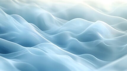 Poster - Light waves gently moving through a foggy background, creating a dreamlike effect