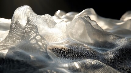 Aufkleber - Light bending through translucent surfaces, forming dynamic and calming patterns