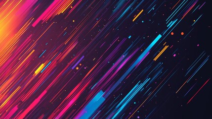 Poster - Abstract colorful lines background