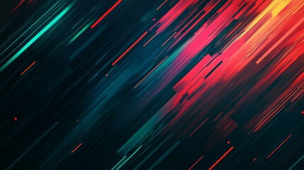 Aufkleber - Abstract background with diagonal lines and vibrant colors.