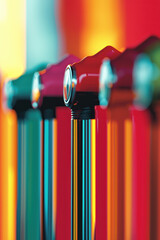 Poster - Explore the Dynamic World of Bold and Colorful Geometric Abstract Art with Vibrant Patterns and Creative Designs