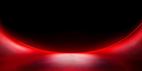 Poster - Red background with a red line