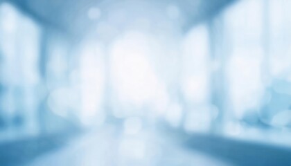 Fototapete - soft abstract blue bokeh light background for serene design, winter themes, or tranquil digital compositions with a subtle glow

