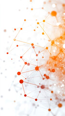 Aufkleber - Network nodes interconnecting, visualizing digital communication, data exchange, and global connectivity patterns