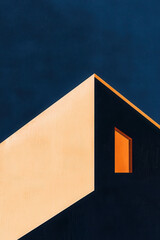 Poster - Exploring Modern Minimalism: Elegant Geometric Architecture with Bold Contrasts and Clean Design Aesthetics