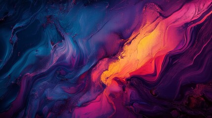Aufkleber - Abstract colorful swirls, vibrant, dynamic background