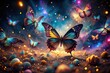 © Oliver - Abstract Night Butterflies: Surreal Wings in Dark Nebula