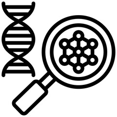 Aufkleber - Microarray Outline Icon