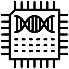 Aufkleber - Chip Seq Outline Icon