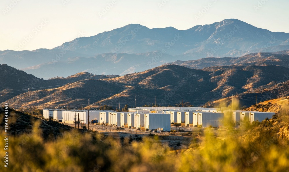 Majestic Panoramic View of The Largest Battery Energy Storage System ...