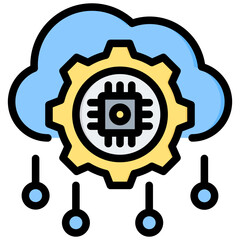 Poster - Machine Learning Outline Color Icon