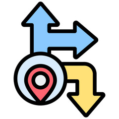 Poster - Pathway Outline Color Icon