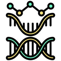 Poster - Gene Expression Outline Color Icon