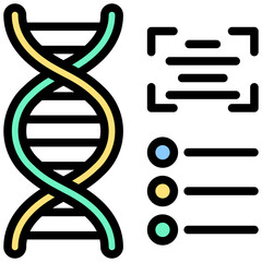 Poster - Genome Mapping Outline Color Icon