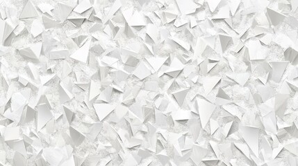 Poster - White shredded paper pieces background texture.