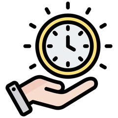 Poster - Time Management Outline Color Icon