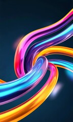 Poster - Business Technology Art Abstract Creative Light  Effects Visual Design