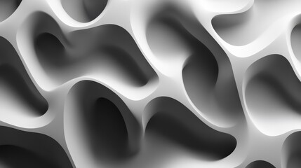 Poster - Abstract grayscale texture with organic shapes.