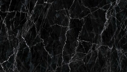 Aufkleber - black marble texture with white veining patterns for elegant background, design projects, luxury interiors, or branding elements