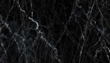 Aufkleber - black marble texture with white veining patterns for elegant background, design projects, luxury interiors, or branding elements