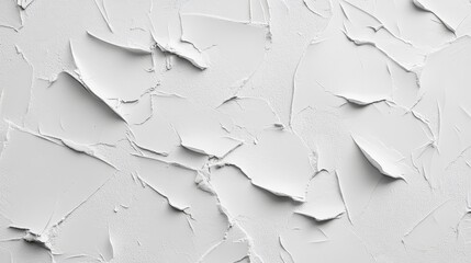 Poster - White textured background, cracked paint, grunge wall