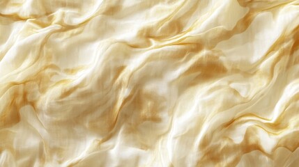 Poster - Abstract background of crumpled gold and cream fabric