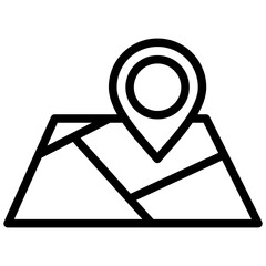 Poster - Map Outline Icon
