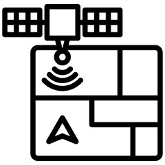 Poster - Satellite Imagery Outline Icon