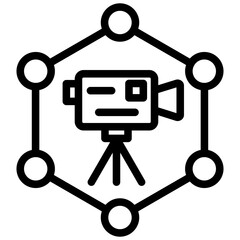 Poster - Geodetic Network Outline Icon