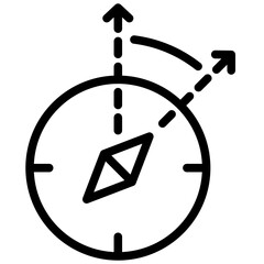 Poster - Magnetic Declination Outline Icon