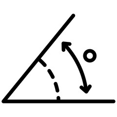 Poster - Angle Outline Icon