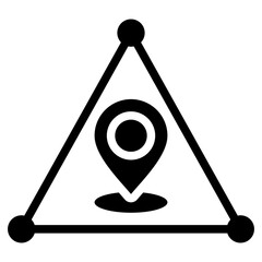 Poster - Triangulation Glyph Icon