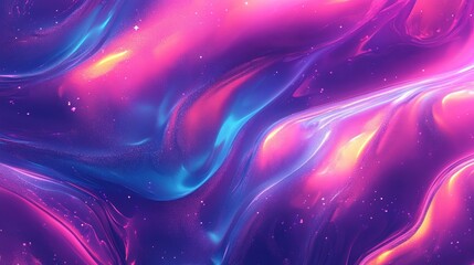 Aufkleber - Abstract vibrant pink and blue liquid swirls.  Perfect for backgrounds or designs.
