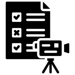 Poster - Survey Control Glyph Icon