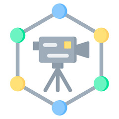 Poster - Geodetic Network Flat Icon