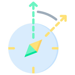 Poster - Magnetic Declination Flat Icon